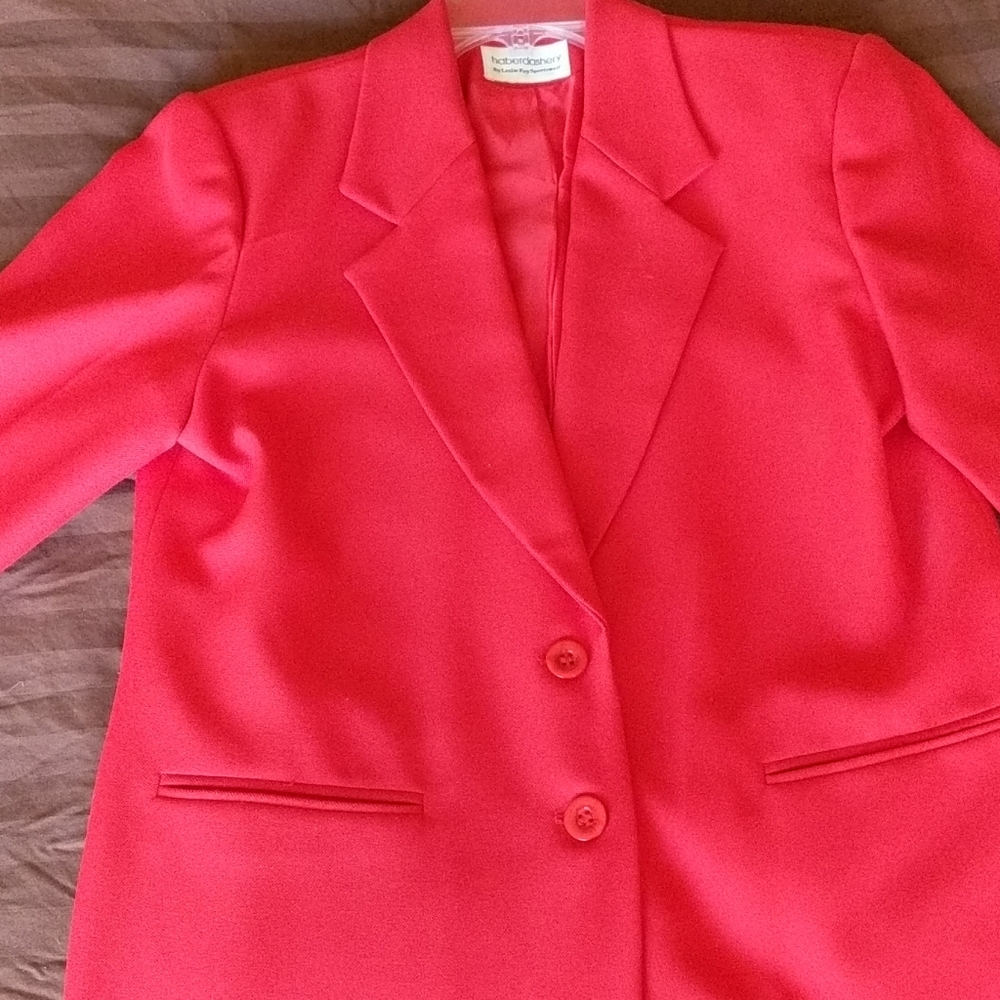 Red blazer jacket